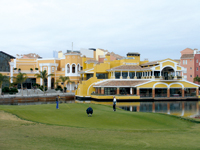 A view of the village at Le Torre from the golf course